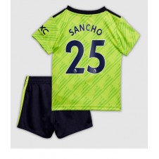 Manchester United Jadon Sancho #25 Tredjeställ Barn 2022-23 Korta ärmar (+ Korta byxor)